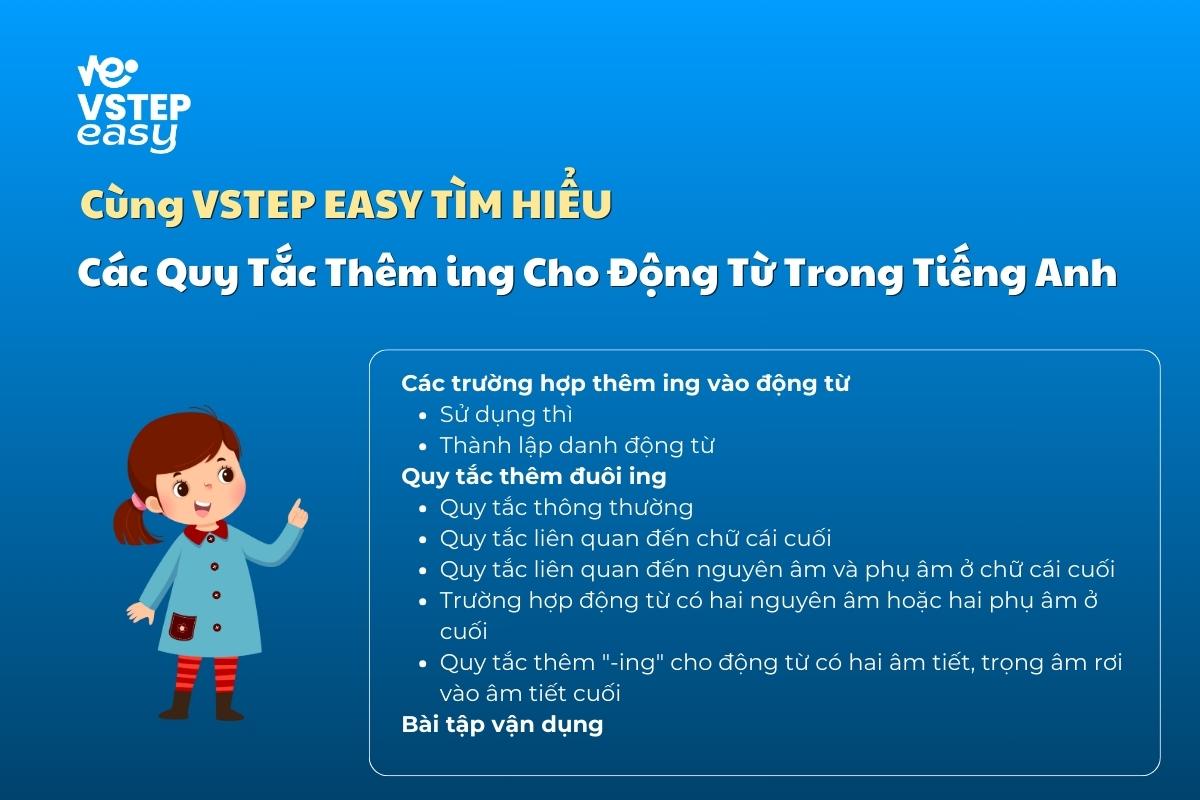 Các Quy Tắc Thêm ing Cho Động Từ Trong Tiếng Anh