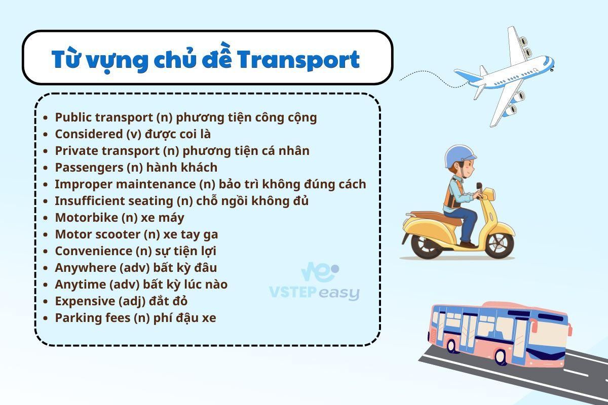 Từ vựng Transport