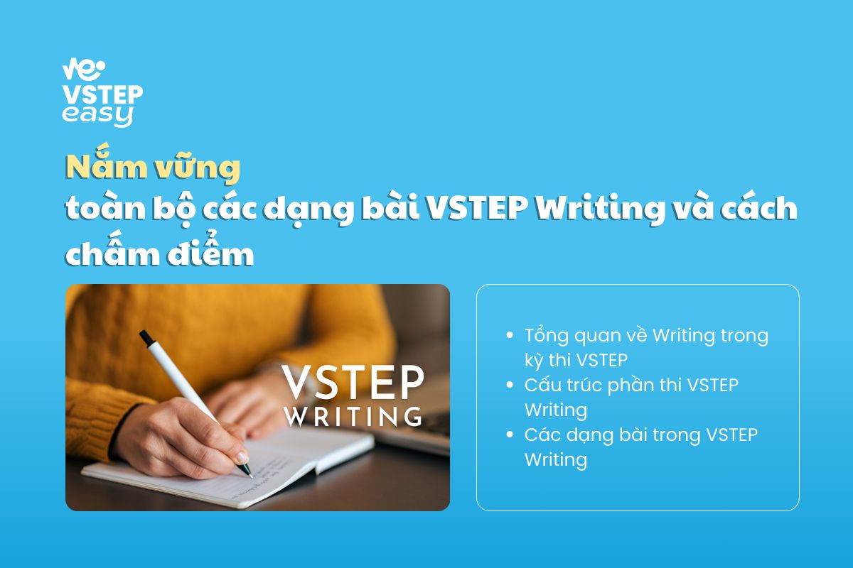 Nắm vững toàn bộ các dạng bài VSTEP Writing và cách chấm điểm