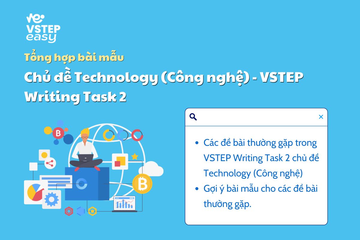 Tổng hợp bài mẫu chủ đề Technology (Công nghệ) trong VSTEP Writing Task 1