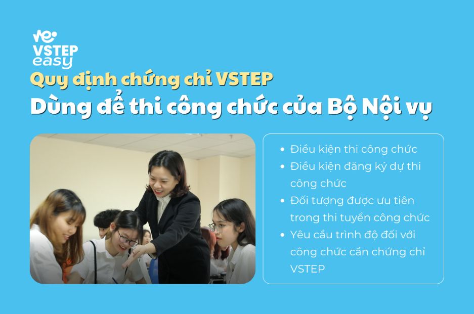 Quy định chứng chỉ VSTEP dùng để thi công chức của Bộ Nội vụ