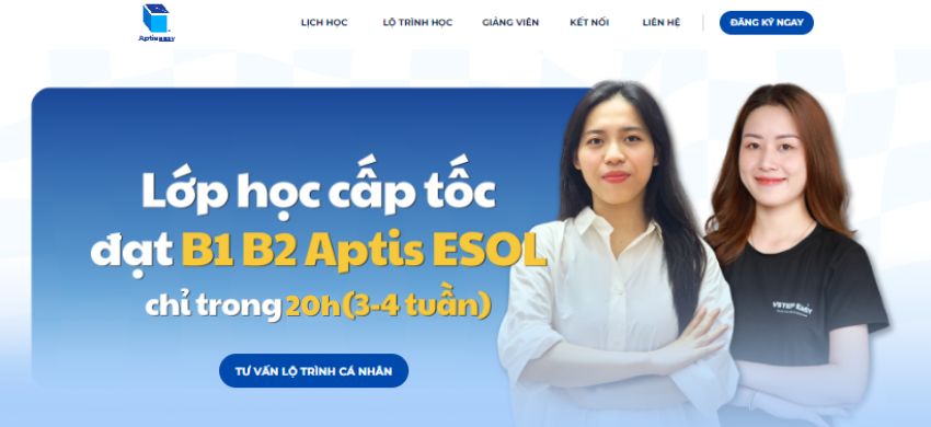 Khóa học cấp tốc 20h tại Aptis Easy