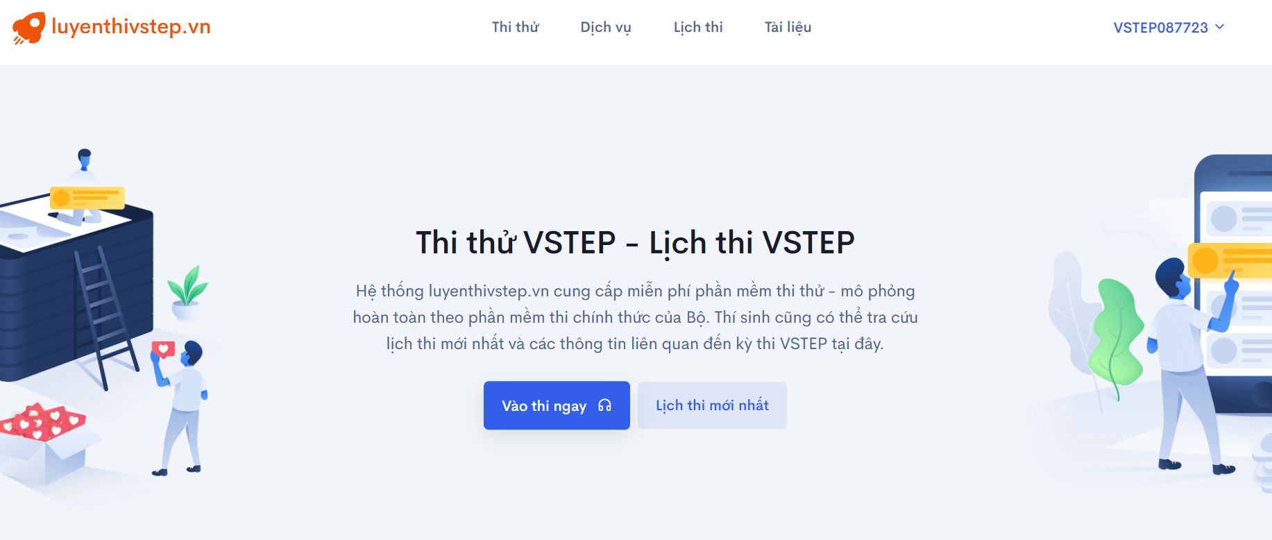 Luyenthivstep - Web thi thử VSTEP Online