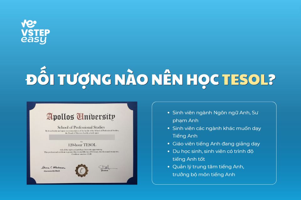 Đối tượng nên học TESOL