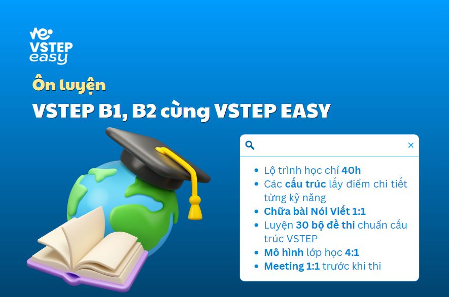 Ôn luyện VSTEP B1, B2 cùng VSTEP EASY