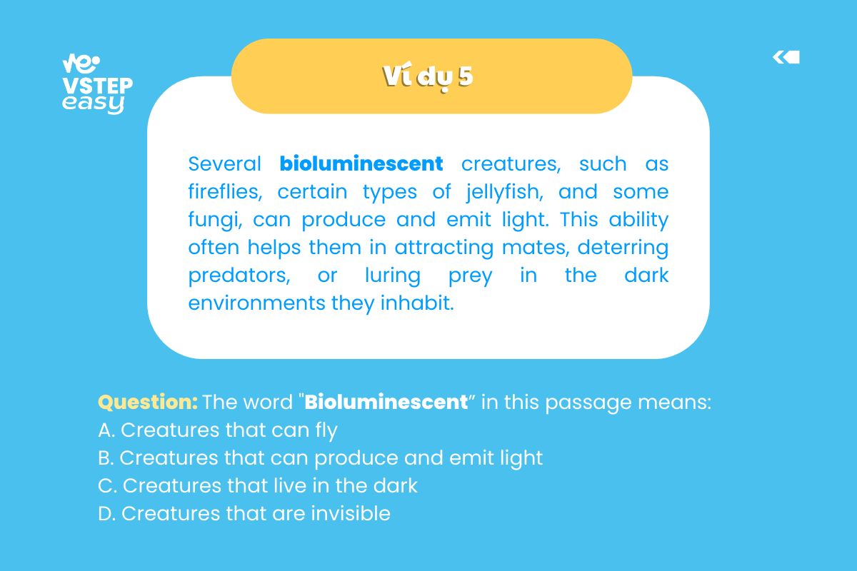 Ví dụ 5 dạng bài tìm manh mối từ ví dụ (Example clues)