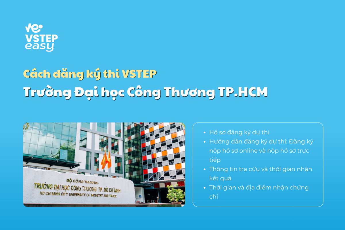Cách đăng ký dự thi VSTEP tại HUIT