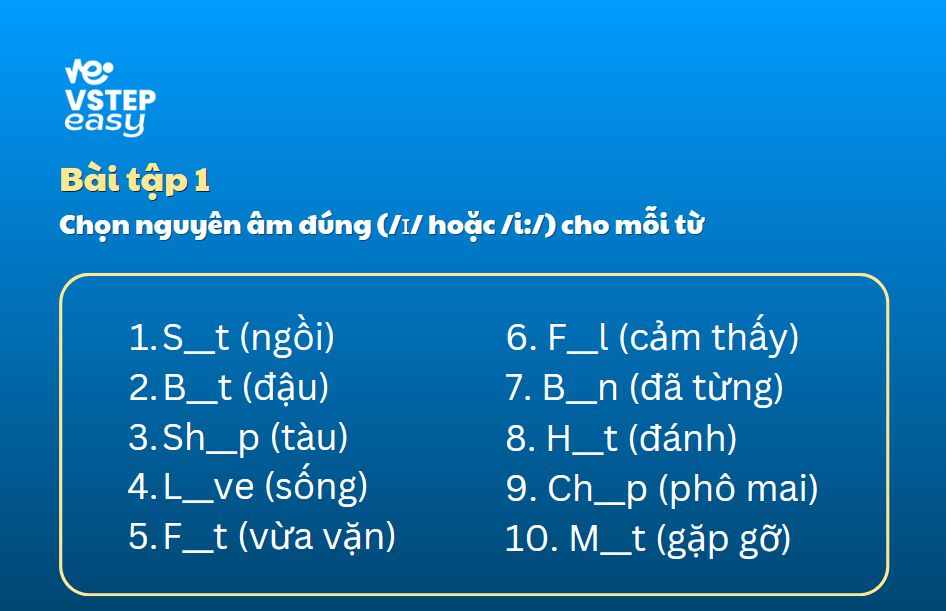 Bài tập 1