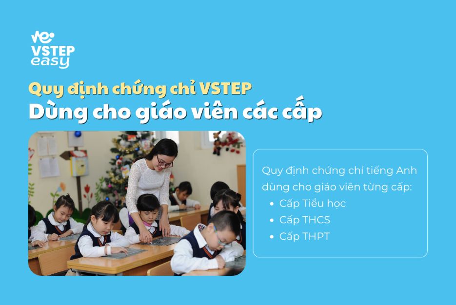 Quy định chứng chỉ VSTEP dùng cho giáo viên các cấp