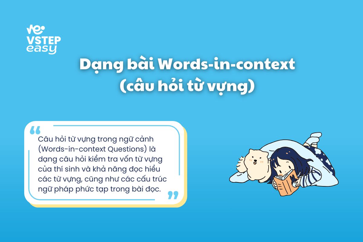 Dạng bài Words-in-text (câu hỏi từ vựng) trong VSTEP Reading