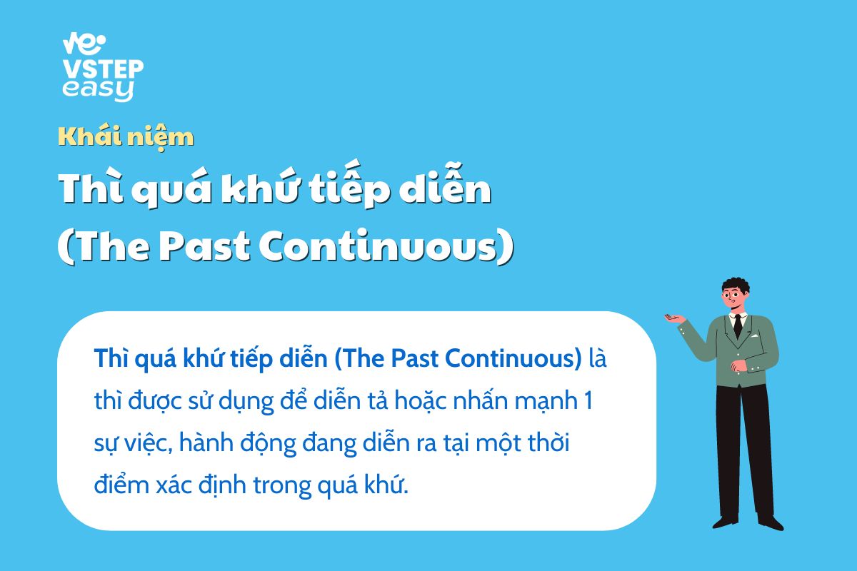 Khái niệm thì quá khứ tiếp diễn (The Past Continuous)
