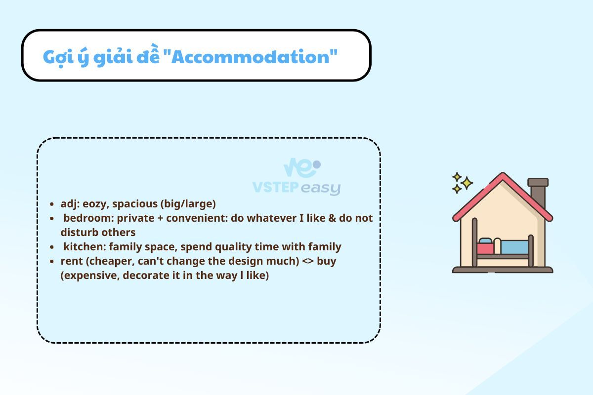 Gợi ý giải đề Accommodation