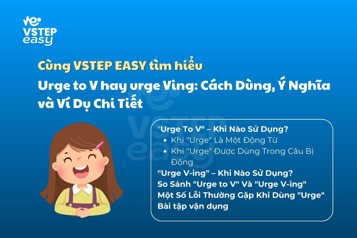 Urge to V hay urge Ving: Cách Dùng, Ý Nghĩa và Ví Dụ Chi Tiết