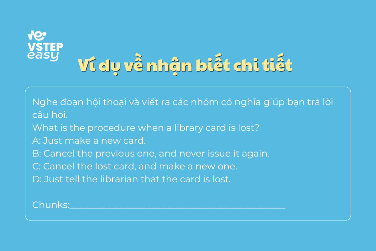 Ví dụ về dạng bài nhận biết mục đích chính
