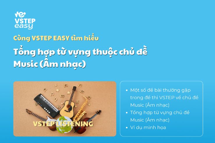 Tổng hợp từ vựng thuộc chủ đề Music (Âm nhạc)