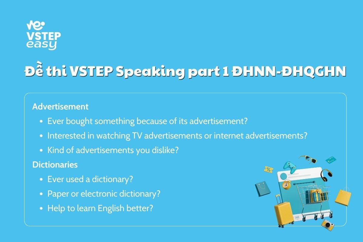 Đề thi VSTEP speaking part 1 trường Đại học Ngoại Ngữ