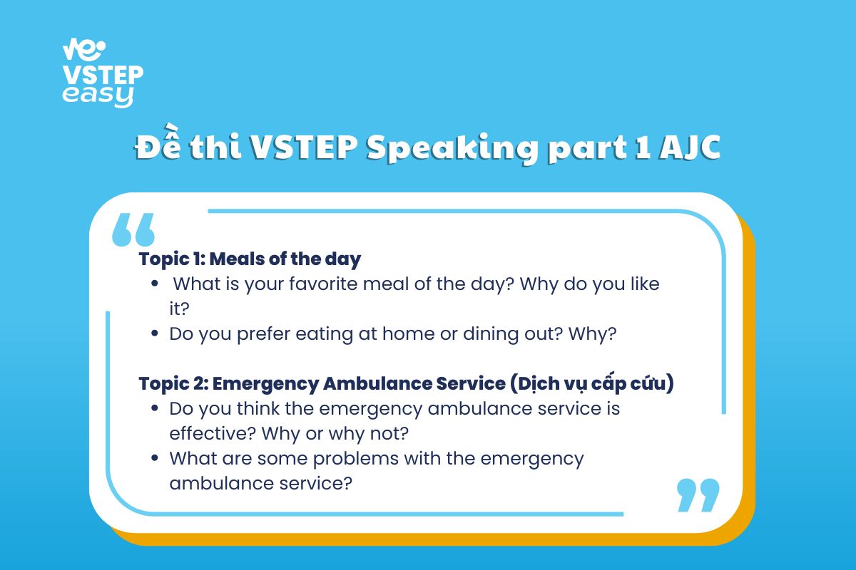 Giải đề thi VSTEP Speaking part 1 Học viện Báo chí và Tuyên truyền ngày 16-17/01/2024