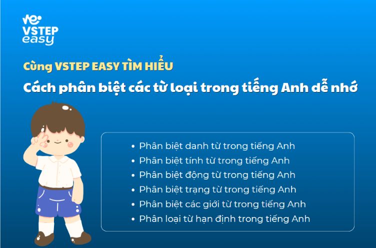 Cách phân biệt các từ loại trong tiếng Anh dễ nhớ