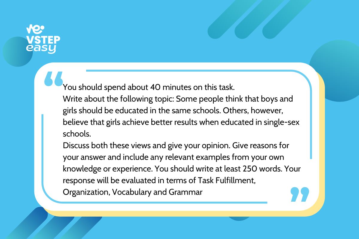 Ví dụ về dạng bài Discussion trong VSTEP Writing Task 2
