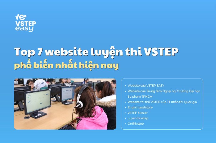 Top 7 website thi thử VSTEP phổ biến nhất hiện nay