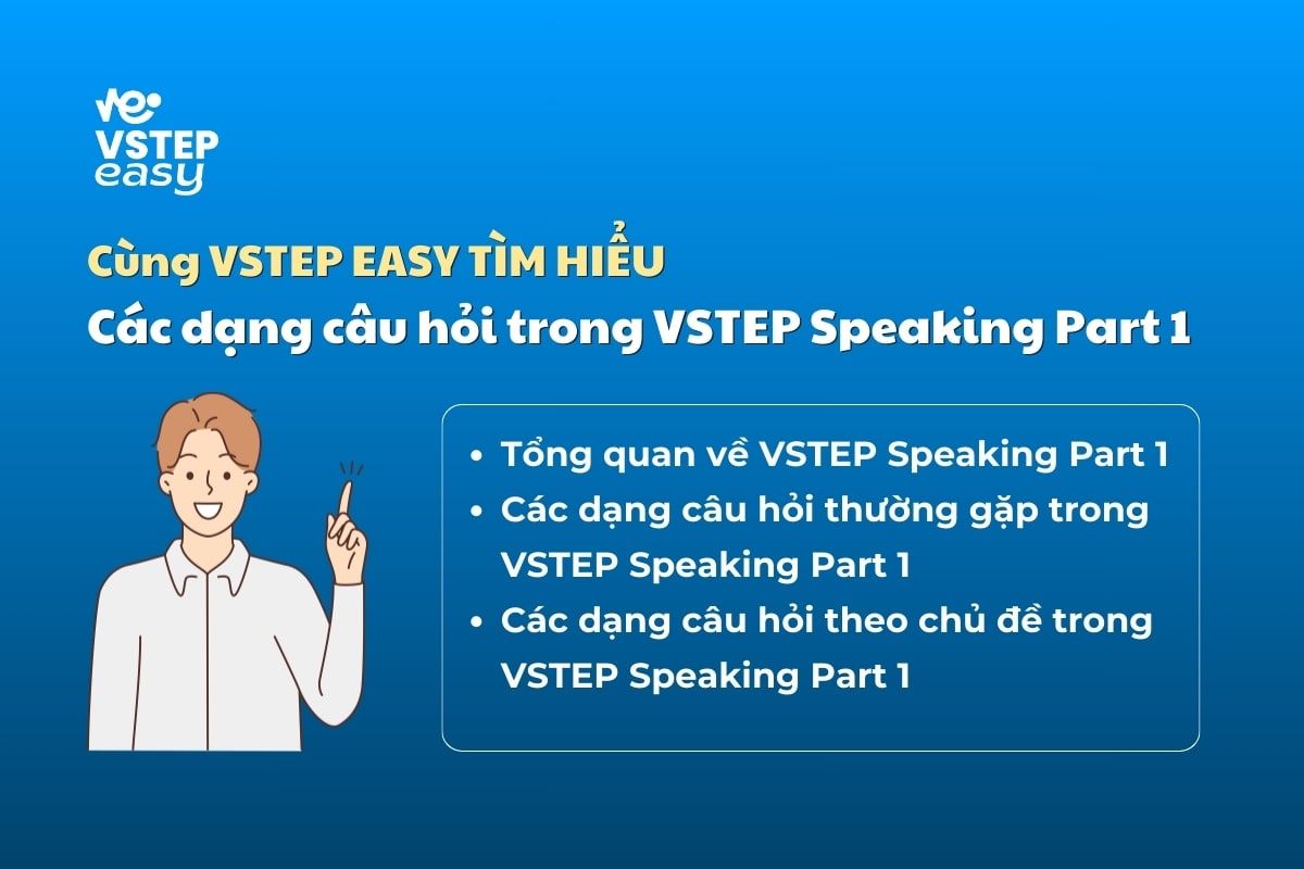 Các dạng câu hỏi trong VSTEP Speaking Part 1