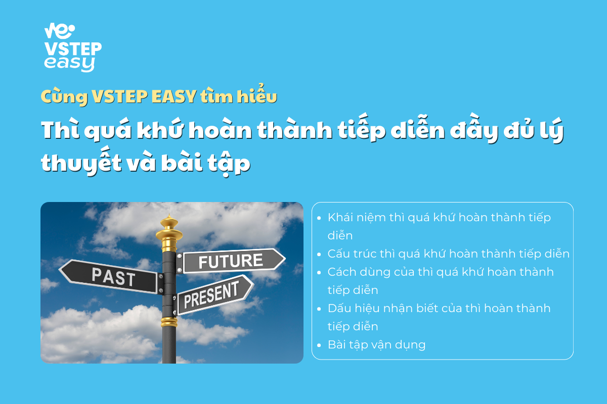 Thì quá khứ hoàn thành tiếp diễn đầy đủ lý thuyết và bài tập
