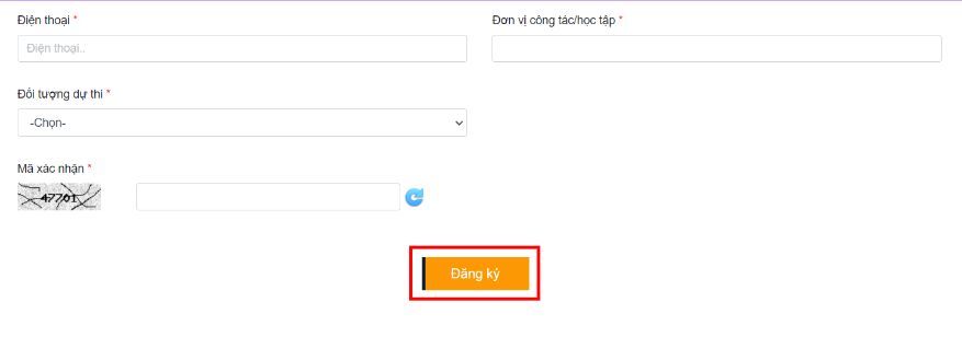 Mẫu đăng ký dự thi VSTEP IUH