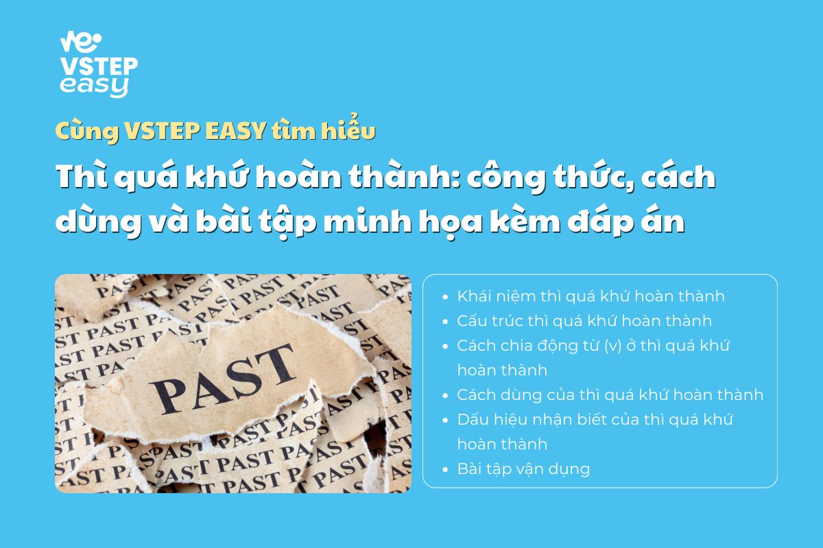Thì quá khứ hoàn thành: công thức, cách dùng và bài tập minh họa kèm đáp án