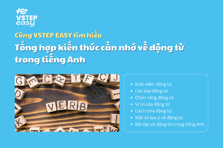 Tổng hợp kiến thức cần nhớ về động từ trong tiếng Anh