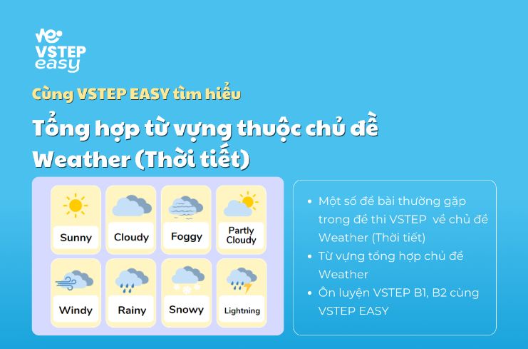 Tổng hợp từ vựng thuộc chủ đề Weather (Thời tiết)