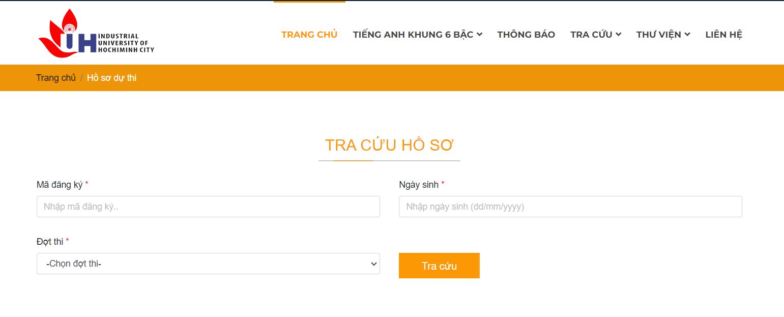 Thí sinh thực hiện tra cứu hồ sơ sau khi chuyển khoản thành công