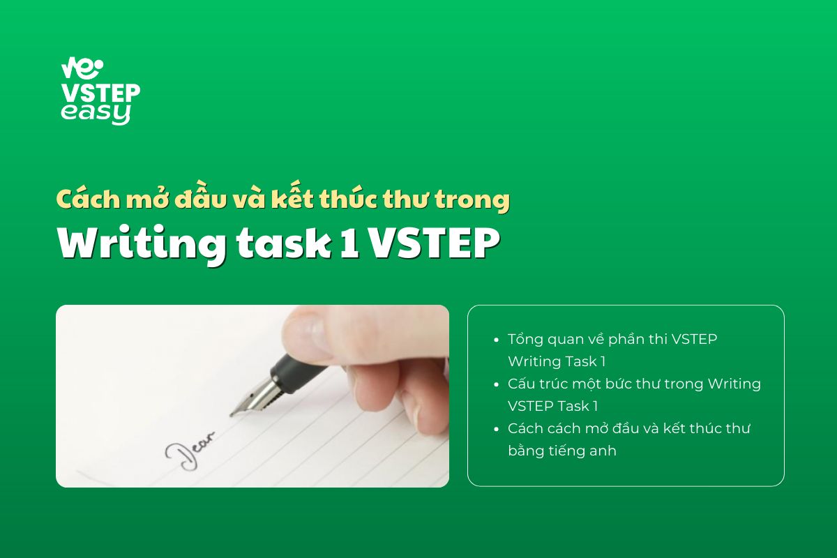 [VSTEP Writing] Cách mở đầu và kết thúc thư bằng tiếng Anh