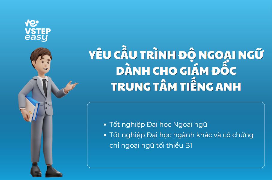Yêu cầu trình độ ngoại ngữ dành cho Giám đốc trung tâm Tiếng Anh