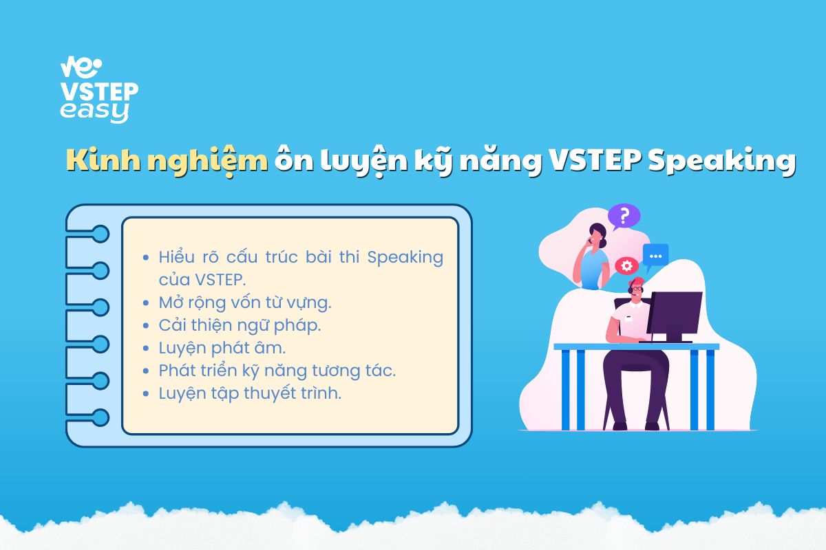 Kinh nghiệm ôn luyện kỹ năng VSTEP Speaking