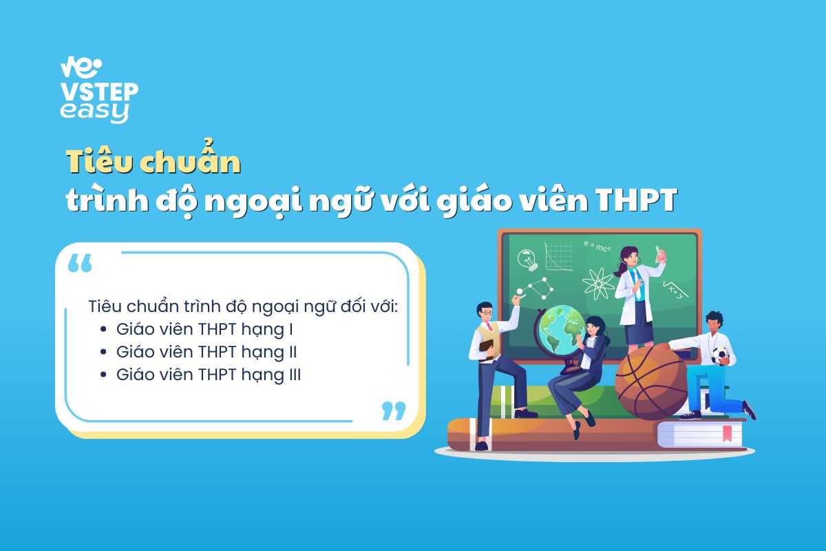 Tiêu chuẩn trình độ ngoại ngữ với giáo viên THPT