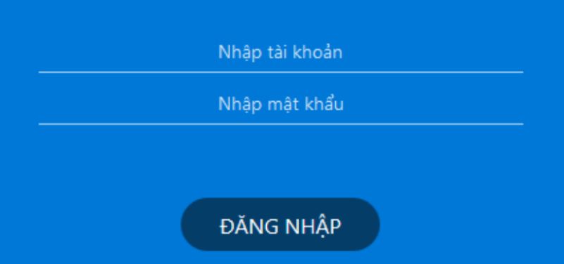 Giao diện đăng nhập thi VSTEP