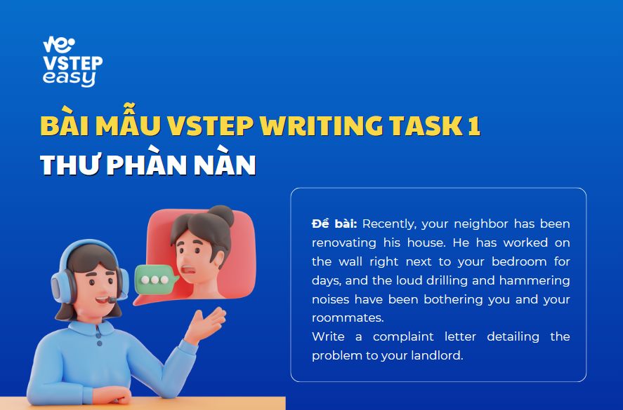 Bài mẫu VSTEP Writing Task 1 dạng Complaint letters